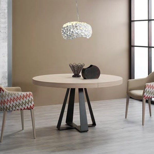 Mesa de comedor extensible redonda Zero de Rodri Diseño