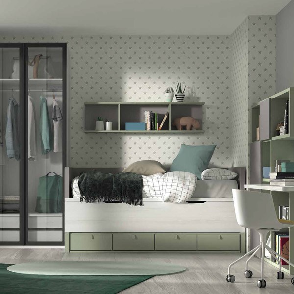 Dormitorio juvenil compacto F003