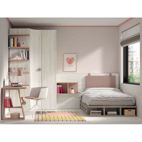Dormitorio Juvenil con Litera F208 | Glicerio Chaves en Muebles Lara