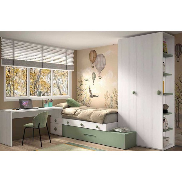 Dormitorio Juvenil con Litera F210 | Glicerio Chaves en Muebles Lara