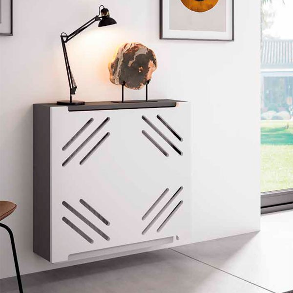 Cubreradiador con panel decorativo configurable en Muebles Lara